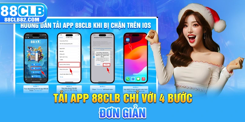 Tải app 88CLB chỉ với 4 bước đơn giản